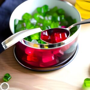Drain excess vodka from gummy bears -2